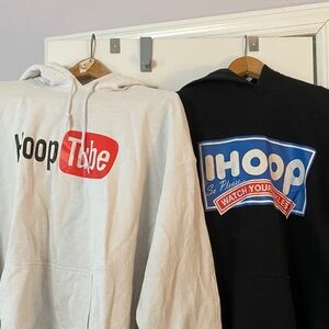 Funny basketball themed YouTube and IHOP Graphic Hoodies